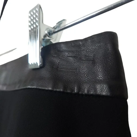 Ann Taylor Faux Leather-Trim Scuba Skater Mini Skirt - Picture 6 of 6